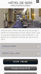 Mobile Screenshot of hoteldesers-paris.com