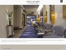 Tablet Screenshot of hoteldesers-paris.com